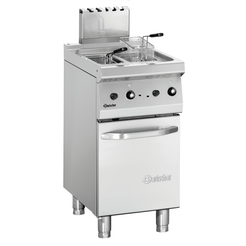 Freidora a Gas Profesional 2x7L de Acero Inoxidable Bartscher 2859251 Bartscher - Soluciones Hosteleras
