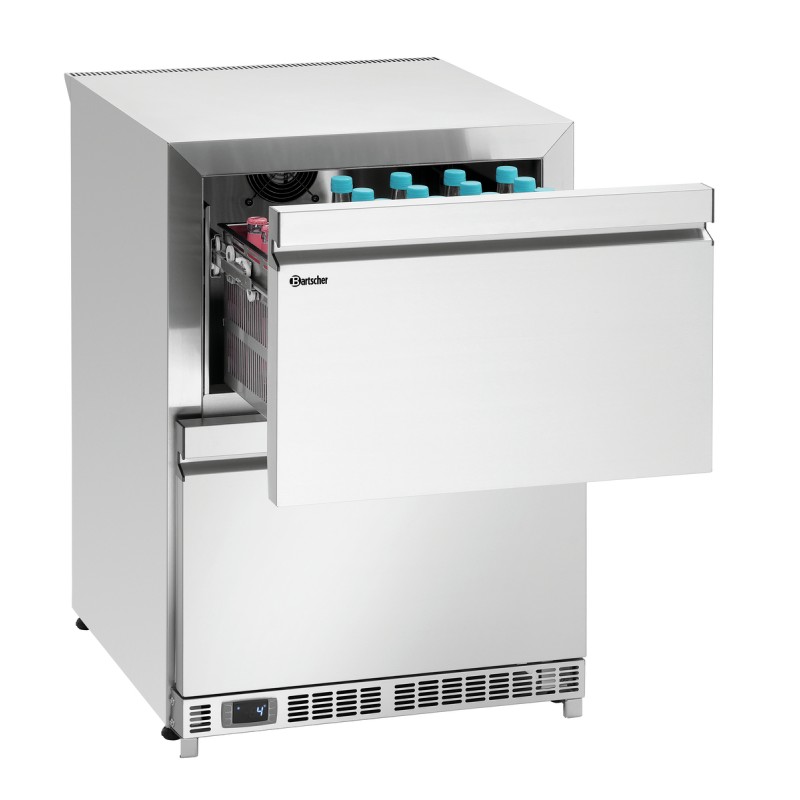 Refrigerador empotrable con cajones 600S2 de acero inoxidable Bartscher 110159 Bartscher - Soluciones Hosteleras