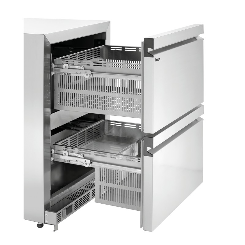 Refrigerador empotrable con cajones 600S2 de acero inoxidable Bartscher 110159 Bartscher - Soluciones Hosteleras