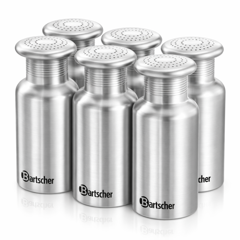 Salero de Acero Inoxidable Profesional 650ml Bartscher 680655 Bartscher - Soluciones Hosteleras