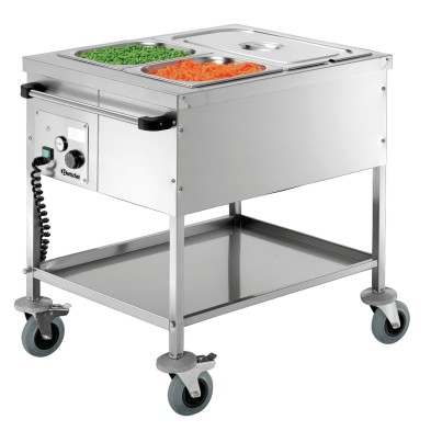 Carro Baño María Profesional 2 x 1/1 GN en Acero Inoxidable Bartscher 200254 Bartscher - Soluciones Hosteleras