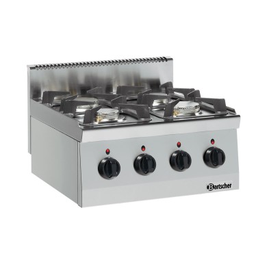 Cocina a Gas Serie 600, 4 Fuegos, Compacta Bartscher 1317463 Bartscher - Soluciones Hosteleras