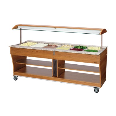 Carro Buffet Caliente 6x 1/1 GN con Encimera de Granito Bartscher 125624 Bartscher - Soluciones Hosteleras