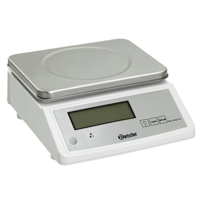 Báscula de cocina profesional 15kg, precisión 5g Bartscher A300117 Bartscher - Soluciones Hosteleras