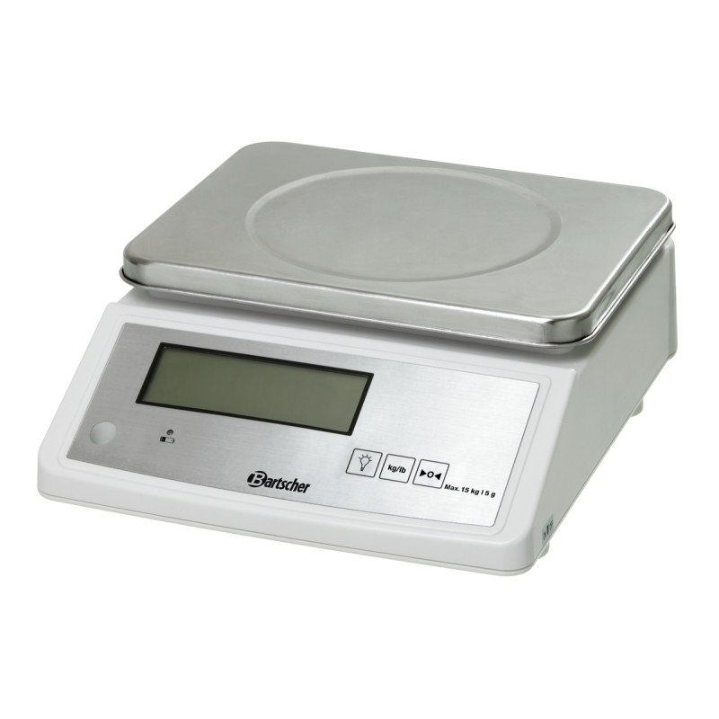Báscula de cocina profesional 15kg, precisión 5g Bartscher A300117 Bartscher - Soluciones Hosteleras