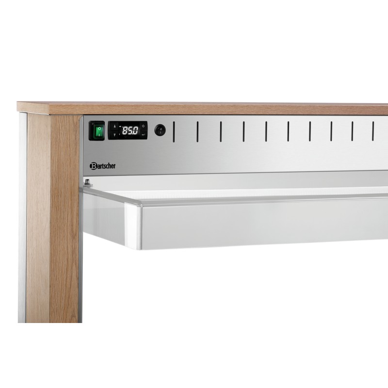 Carro Buffet Móvil con Iluminación LED y Protección  - Soluciones Hosteleras