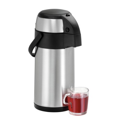 Jarra Termo de Acero Inoxidable 3L con Sistema de Bombeo  - Soluciones Hosteleras