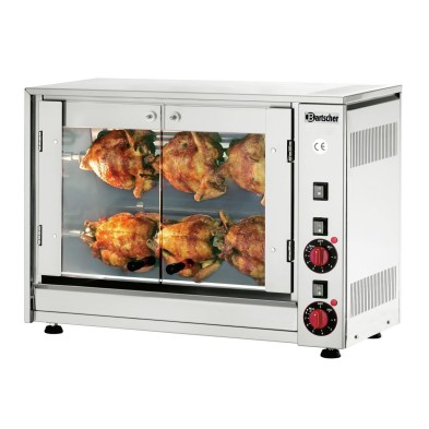Asador de Pollos Profesional P6 de Acero Inoxidable Bartscher 215035 Bartscher - Soluciones Hosteleras