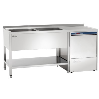 Centro de Lavado Industrial 700 A1600 con 2 Fregaderos Bartscher 306350 Bartscher - Soluciones Hosteleras