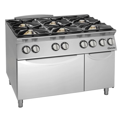 Cocina a gas profesional 6 fuegos Serie 900 Bartscher 2992481 Bartscher - Soluciones Hosteleras