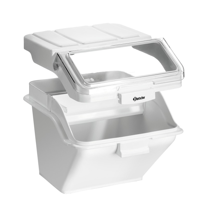 Recipiente de Almacenamiento Apilable 47L con Tapa Transparente Bartscher 500387 Bartscher - Soluciones Hosteleras
