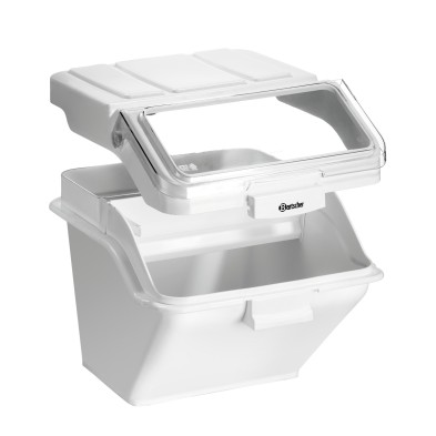 Recipiente de Almacenamiento Apilable 47L con Tapa Transparente Bartscher 500387 Bartscher - Soluciones Hosteleras