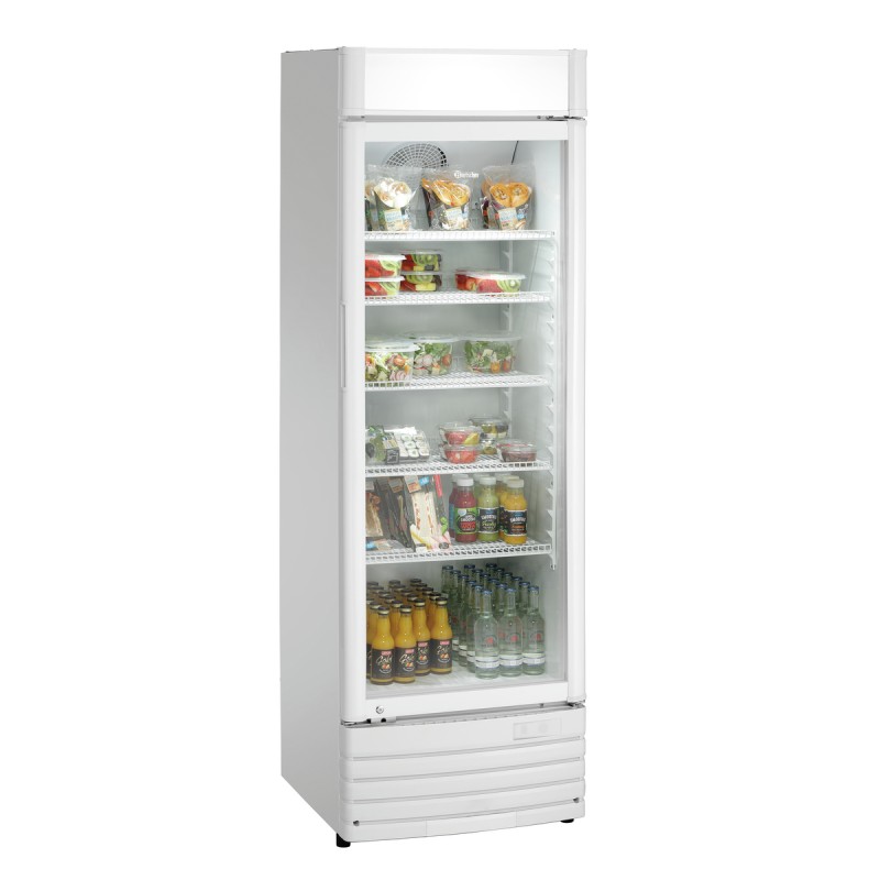 Frigorífico Expositor 302L con Puerta de Cristal Iluminada Bartscher 700611 Bartscher - Soluciones Hosteleras