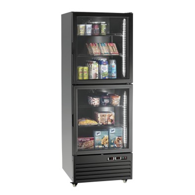 Frigorífico Congelador Negro con Puertas de Cristal Bartscher 700900 Bartscher - Soluciones Hosteleras