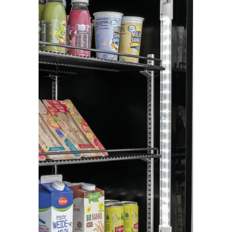 Frigorífico Congelador Negro con Puertas de Cristal Bartscher 700900 Bartscher - Soluciones Hosteleras