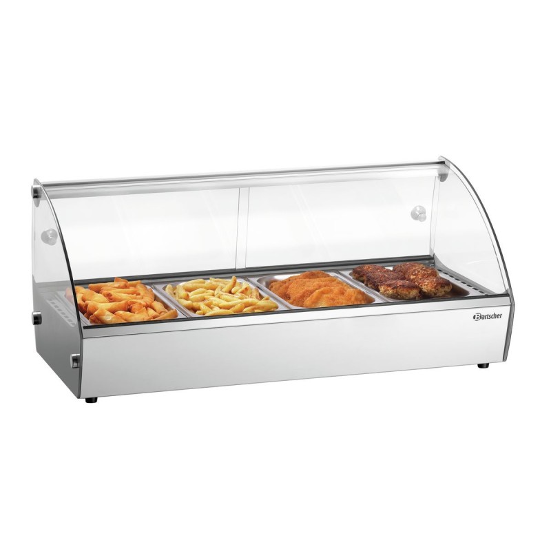 Vitrina Caliente Expositor R4 4 x 1/3 GN Bartscher 305058 Bartscher - Soluciones Hosteleras