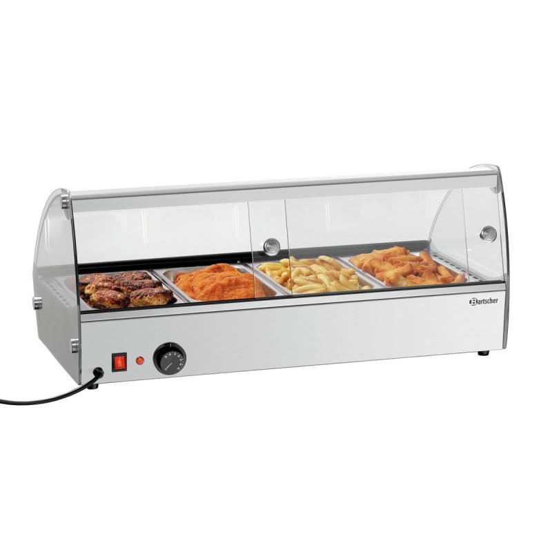 Vitrina Caliente Expositor R4 4 x 1/3 GN Bartscher 305058 Bartscher - Soluciones Hosteleras