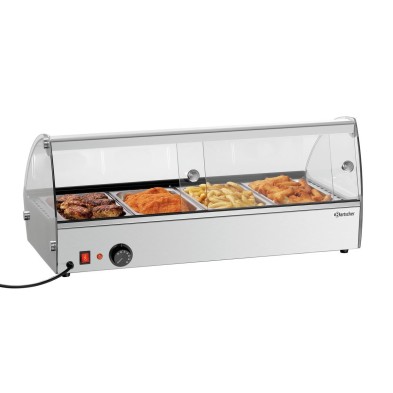 Vitrina Caliente Expositor R4 4 x 1/3 GN Bartscher 305058 Bartscher - Soluciones Hosteleras