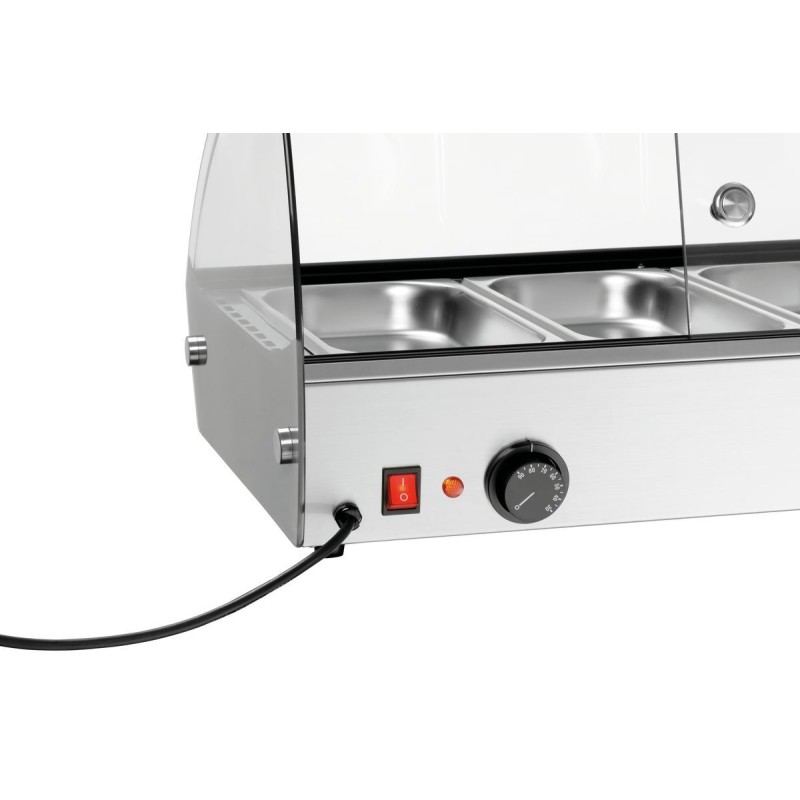 Vitrina Caliente Expositor R4 4 x 1/3 GN Bartscher 305058 Bartscher - Soluciones Hosteleras