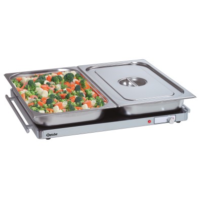 Placa Calentadora Profesional WP300 2/1 de Acero Inoxidable Bartscher 114357 Bartscher - Soluciones Hosteleras