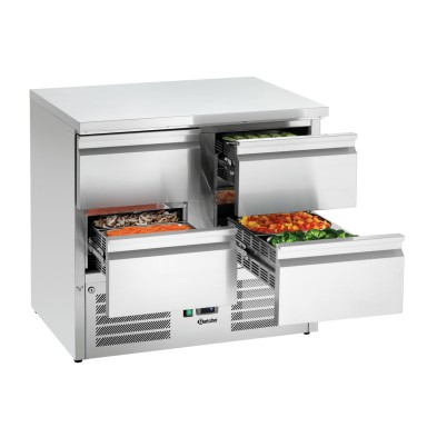 Mesa Refrigerada Profesional 4 Cajones GN 900S4 Bartscher 200282 Bartscher - Soluciones Hosteleras
