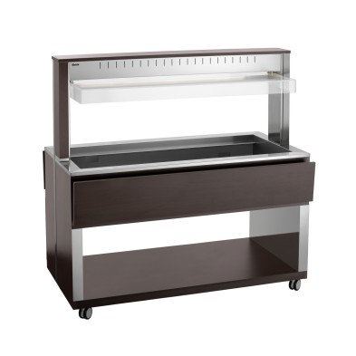 Carro Buffet Móvil de Madera con Iluminación LED Bartscher 125634V1 Bartscher - Soluciones Hosteleras