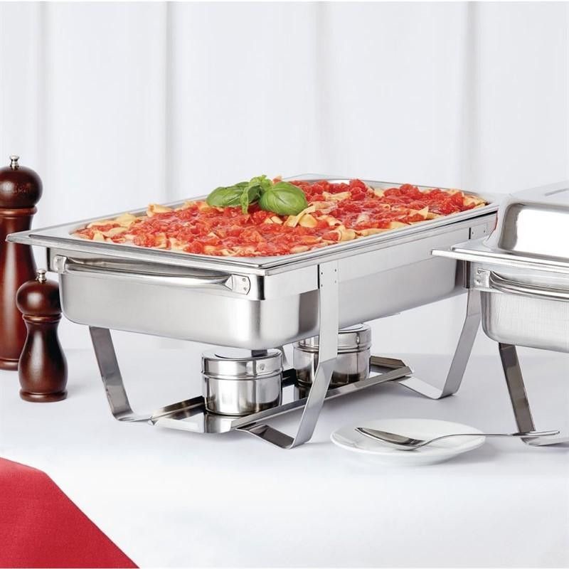 Juego de Chafing dish Milan Olympia y 24 cargas de combustible S600 Olympia - Soluciones Hosteleras