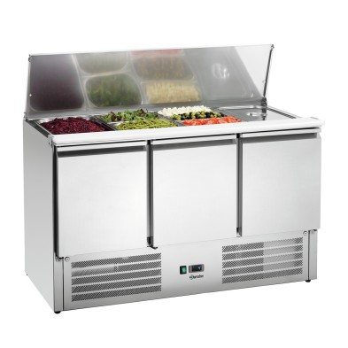 Saladette Refrigerada 1365T3 Acero Inoxidable Bartscher 200357 Bartscher - Soluciones Hosteleras