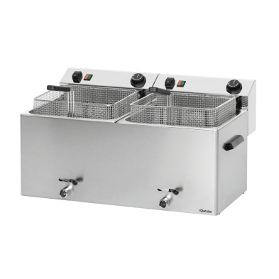 Freidora Profesional Doble de Acero Inoxidable Bartscher 162910 Bartscher - Soluciones Hosteleras