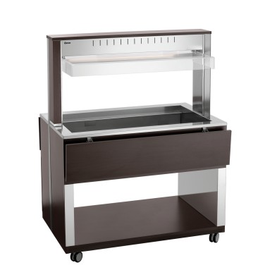 Carro Buffet Móvil de Madera con LED y Protección Bartscher 125633V1 Bartscher - Soluciones Hosteleras