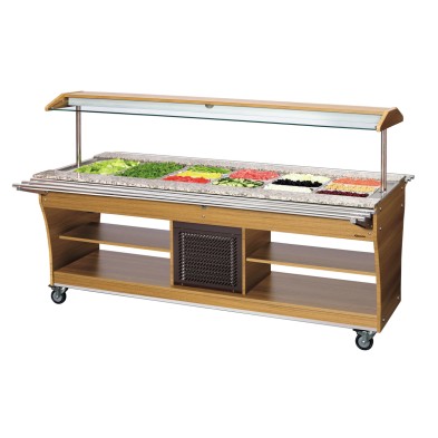 Carro Buffet Refrigerado 6x 1/1 GN con Encimera de Granito Bartscher 125527 Bartscher - Soluciones Hosteleras
