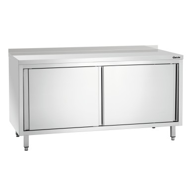 Armario de trabajo inoxidable A1600 con puertas correderas Bartscher 338167 Bartscher - Soluciones Hosteleras