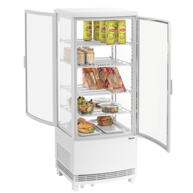 Mini Cooler 98L2T White con Puertas Curvas Bartscher 700498 Bartscher - Soluciones Hosteleras