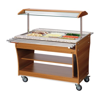 Carro Buffet Caliente con Encimera de Granito 3x 1/1GN Bartscher 125614 Bartscher - Soluciones Hosteleras
