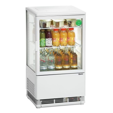Vitrina Refrigerada Compacta 58L Blanca, Ecológica Bartscher 700258G Bartscher - Soluciones Hosteleras