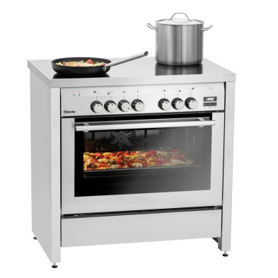 Cocina Vitrocerámica 5 Zonas y Horno Multifunción Bartscher 155670 Bartscher - Soluciones Hosteleras