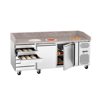 Mesa Refrigerada Pizzería G-S7T2 con 7 Cajones Bartscher 200297 Bartscher - Soluciones Hosteleras