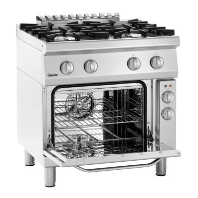 Cocina a Gas Serie 700 Thermik con Horno Bartscher 2851241 Bartscher - Soluciones Hosteleras