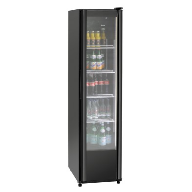 Frigorífico con Puerta de Cristal Negro 300L Bartscher 700812 Bartscher - Soluciones Hosteleras