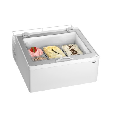 Vitrina de Helados Profesional 3x5L-F de Acero Inoxidable Bartscher 700941 Bartscher - Soluciones Hosteleras