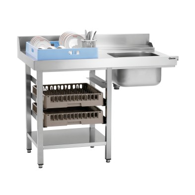 Mesa de Preaclarado de Acero Inoxidable con Fregadero Bartscher 109940 Bartscher - Soluciones Hosteleras