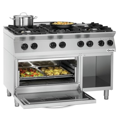 Cocina de Gas Profesional MFG 7360 en Acero Inoxidable Bartscher 1582201 Bartscher - Soluciones Hosteleras