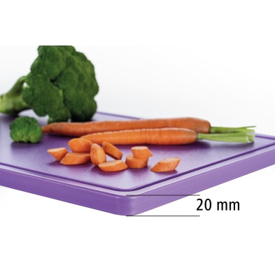Tabla de Cortar Profesional Morada 53x32 cm Bartscher A120539 Bartscher - Soluciones Hosteleras