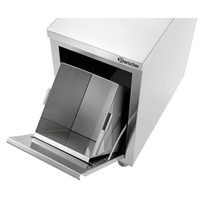 Armario de acero inoxidable para cubo de basura 700M1 Bartscher 316347 Bartscher - Soluciones Hosteleras