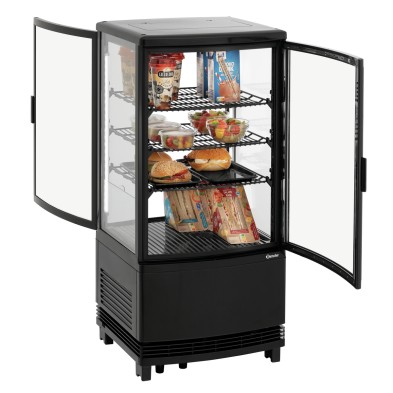 Mini Vitrina Refrigerada 75L2T Negra