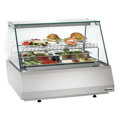 Vitrina Refrigerada Plana 2/1 GN para Hostelería Bartscher 406055 Bartscher - Soluciones Hosteleras