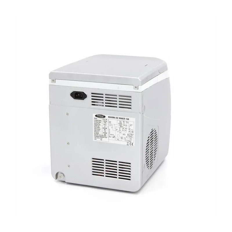 Máquina de Hielo - 15kg/día - Cubitos de Hielo Huecos - Refrigerado por Aire - Maxima 9300121 Máxima - Soluciones Hosteleras