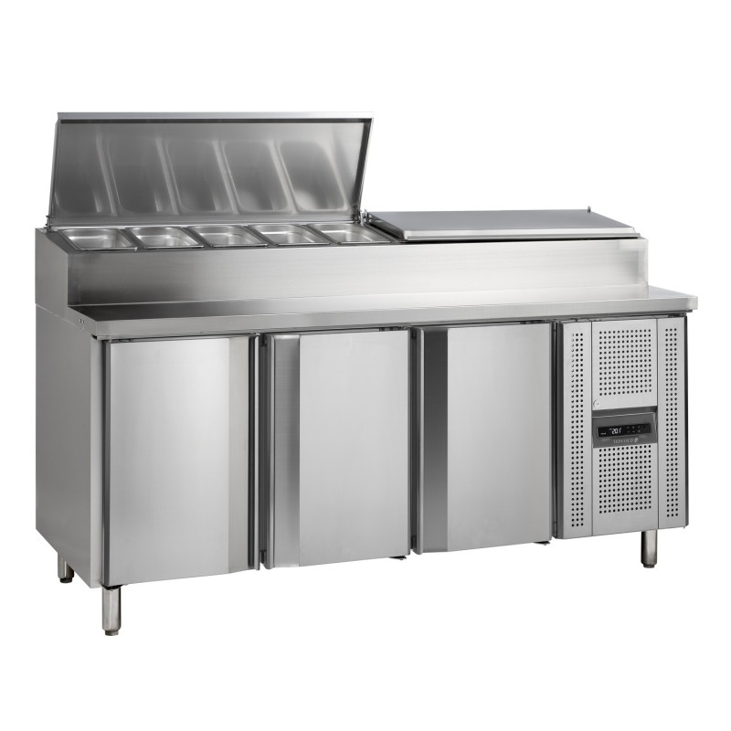Mesa Fría Saladette SS7300 Acero Inoxidable Tefcold 31546 Tefcold - Soluciones Hosteleras