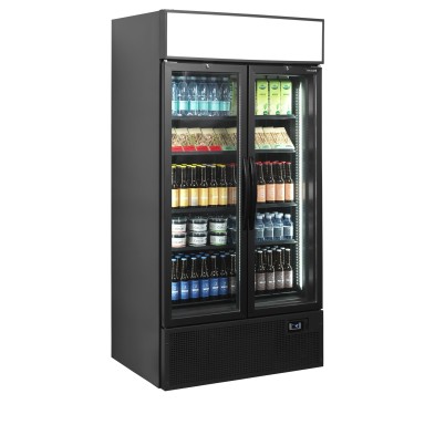 FSC1000H BLACK Armario Expositor 2 Puertas Tefcold 34754 Tefcold - Soluciones Hosteleras