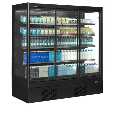 Armario expositor refrigerado EXTRA1875CD negro Tefcold 38475 Tefcold - Soluciones Hosteleras